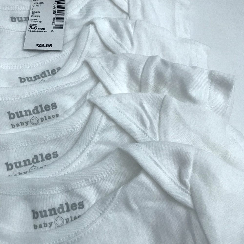 NWT 5 Unisex bundles baby place onesie t shirts
